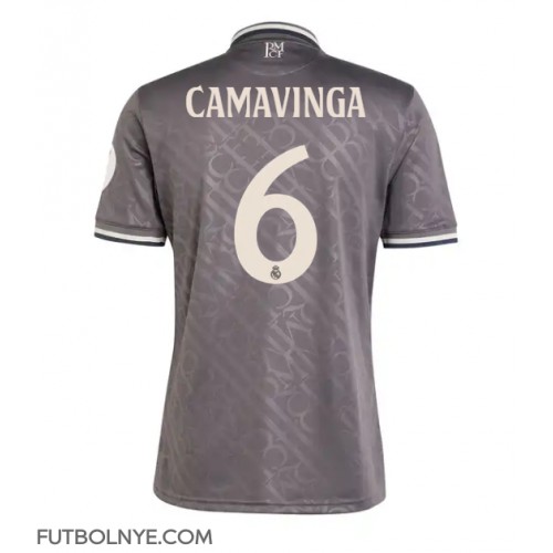 Camiseta Real Madrid Eduardo Camavinga #6 Tercera Equipación 2024-25 manga corta